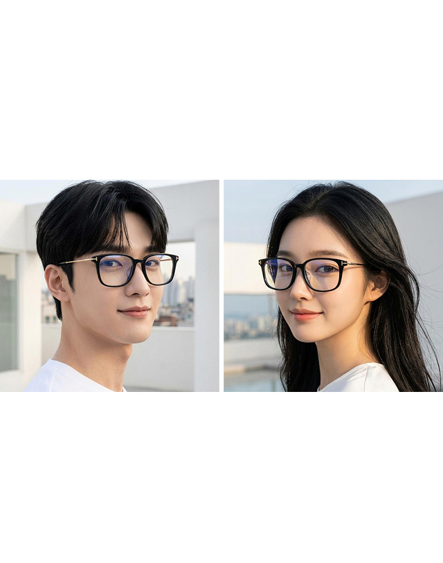 톰포드 [명품] 톰포드 안경테 TF6106-D-B 001 블루라이트차단 명품 패션 남자 여자 아시안핏 162884623 착용컷