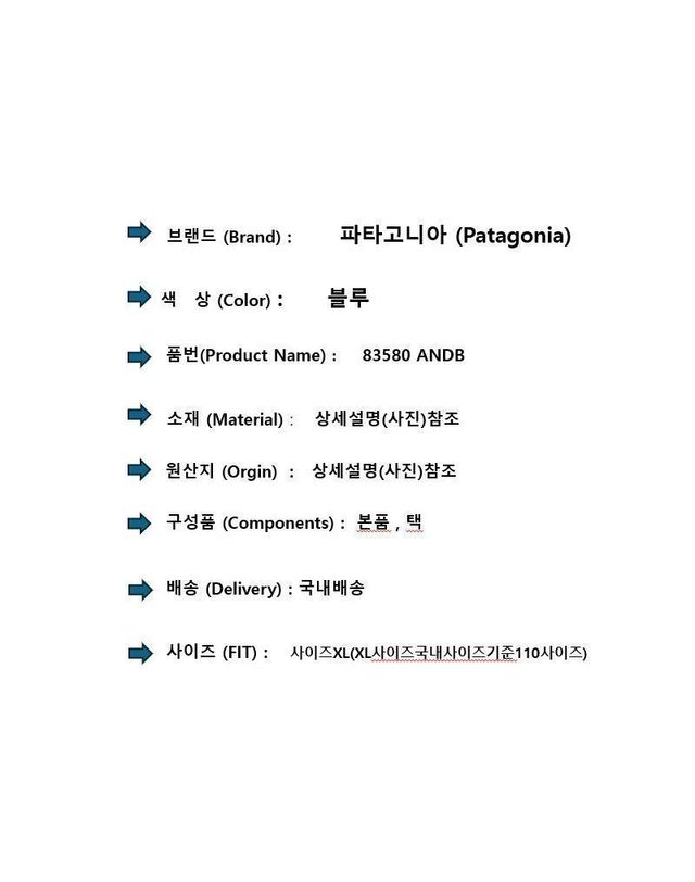 파타고니아 [명품] 파타고니아 블루 아우터 자켓 150488747 착용컷