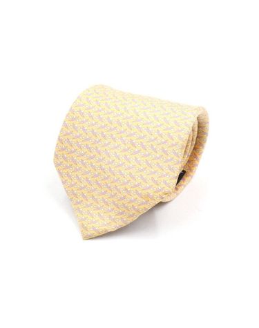 [중고명품] 페라가모 오렌지 실크 남성 넥타이 가로 8.5cm 152898967
