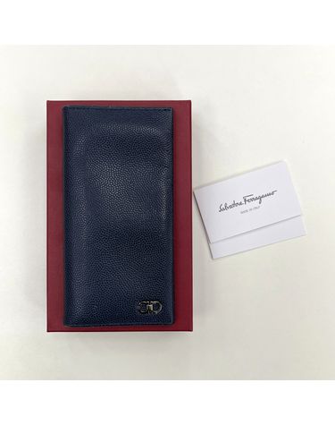 [중고명품] 페라가모 남성 네이비 장지갑 138627816