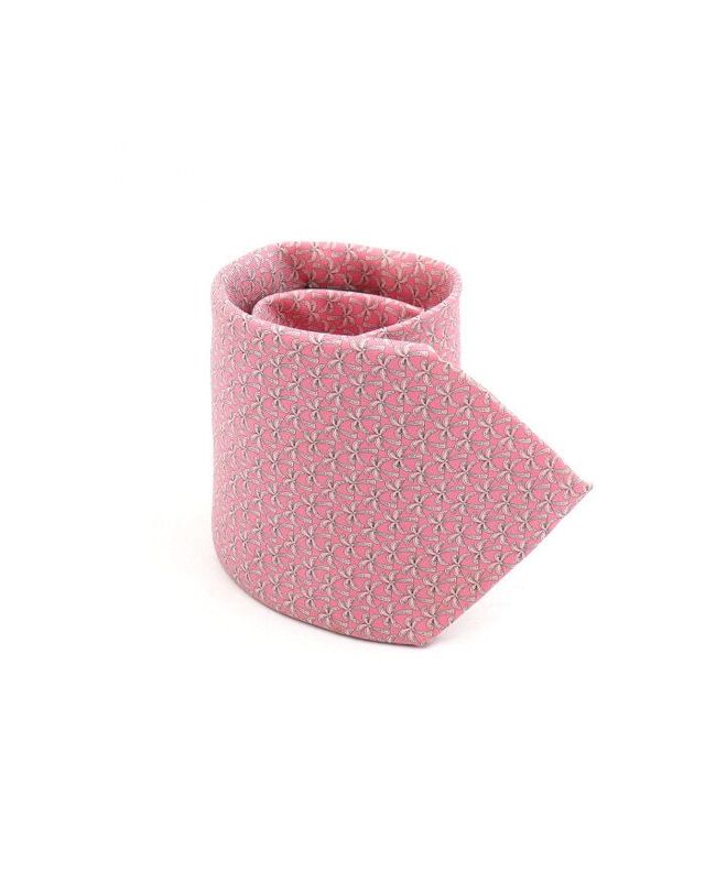 페라가모 [중고명품] [중고명품] 페라가모 핑크 야자수 패턴 남성 넥타이 가로 9CM 152899162 착용컷