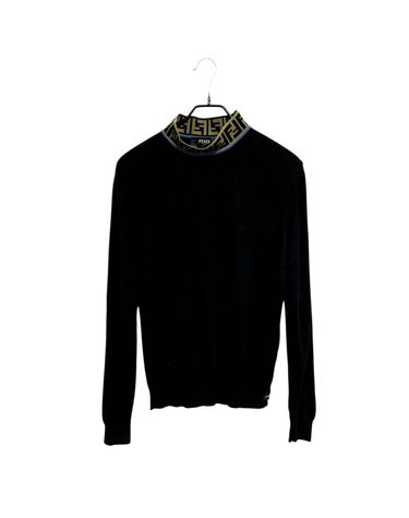 [중고명품] 펜디 FF 하이넥 울니트 블랙 사이즈 48 152560971