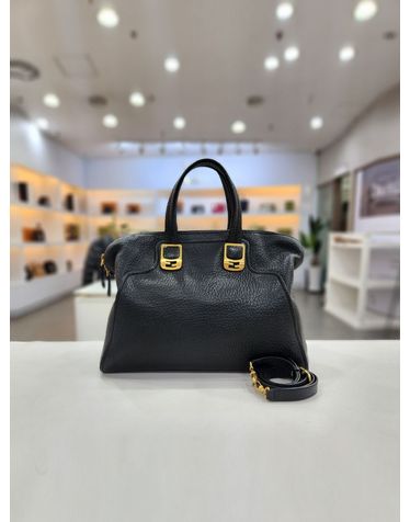 [중고명품] 펜디 카멜레온 라지 블랙 숄더백 155291350