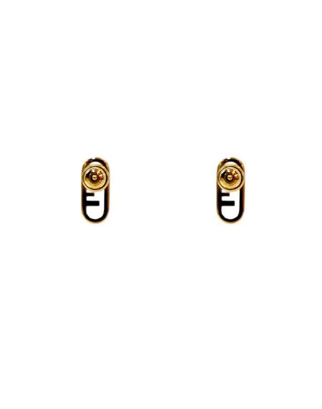 펜디 [중고명품] [중고명품] 펜디 골드 귀걸이 가로 0.5cm 높이 1.2cm 158409630 착용컷
