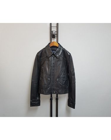 [중고명품] 폴로랄프로렌 여성 라이더 자켓 블랙 사이즈 M 37261590