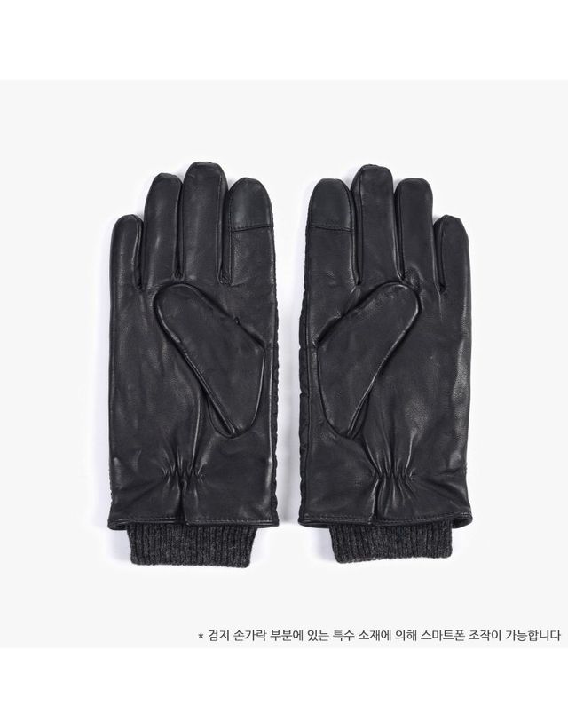 폴로 랄프로렌 [명품] 폴로랄프로렌 퀄팅 터치스크린 남성장갑 여성장갑 PG0078 001 43333586 착용컷