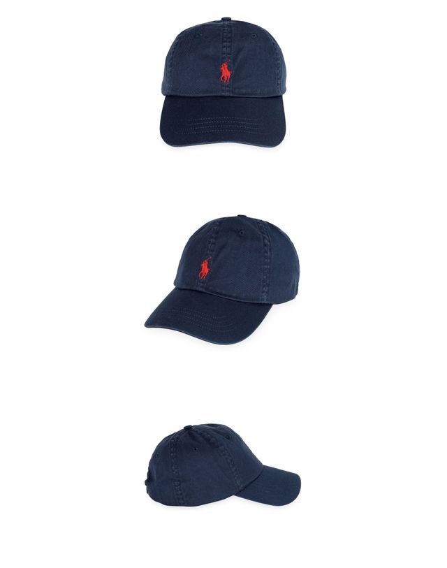 폴로 랄프로렌 [명품] 폴로랄프로렌 남성 야구모자 블루 159071339 착용컷