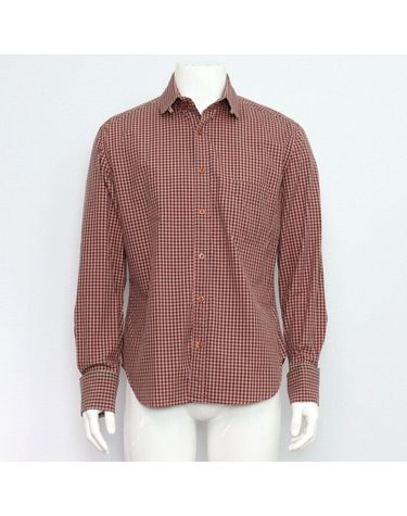 [중고명품] 폴스미스 핑크 체크 코튼 남성 셔츠 사이즈 76cm 152898900