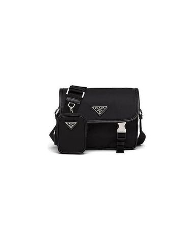 [명품] 프라다 남성 리나일론 사피아노 가죽 숄더백 블랙 2VD034 2DMH F0002 53748636
