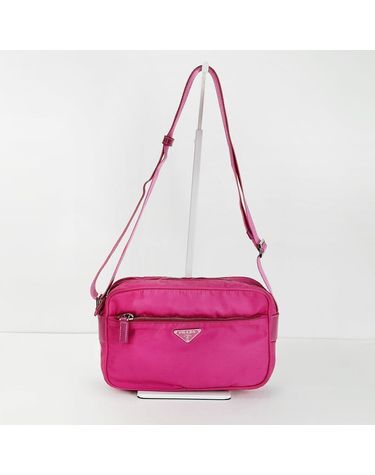 [중고명품] 프라다 핫핑크 카메라백 크로스백 67707530