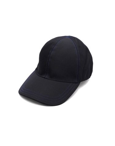 [중고명품] 프라다 블랙 나일론 블루 스티치 남여공용 볼캡 158733863