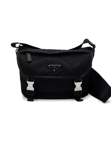[중고명품] 프라다 남성 리나일론 및 사피아노 가죽 숄더백 블랙 2VD066 2DMG F0002 159019768