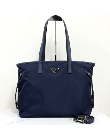[중고명품] 프라다 리나일론 레더 백팩 네이비 2VZ092 2DW3 F0008 159425164