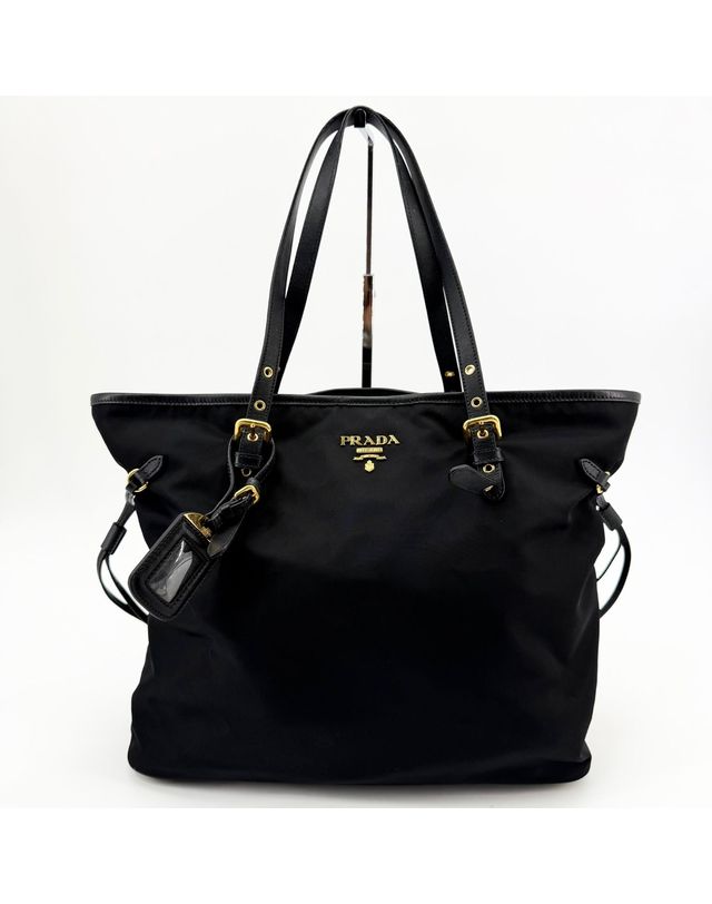 프라다 [중고명품] [중고명품] 프라다 포코노 금장 숄더백 블랙 160665258 착용컷