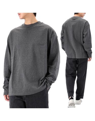 [명품] 피어오브갓 로고 엠브로이더드 롱 슬리브 티셔츠 차콜 헤더 125HO2542 01F 150633485