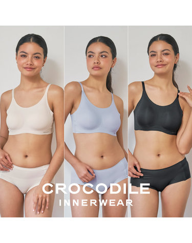 [크로커다일] 소프트핏 쉘론 스트랩 패드일체형 브라+팬티 6종세트 CDW5M091112_T