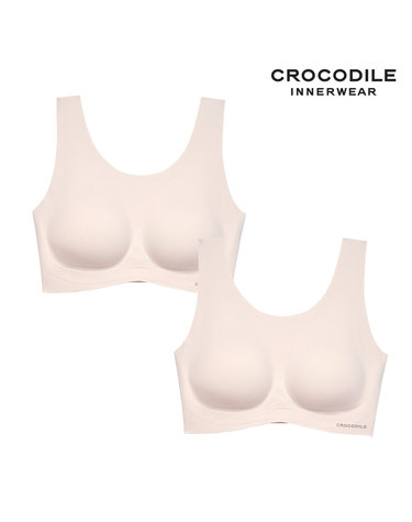 [크로커다일] 소프트 나일론모달 패드일체형 U넥 브라2종 소프트오트 CDWBR5O13_2