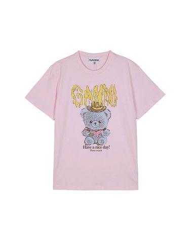[명품] 가니 여성 카우보이 베어 티셔츠 초크 핑크 A1050074 868 150481770