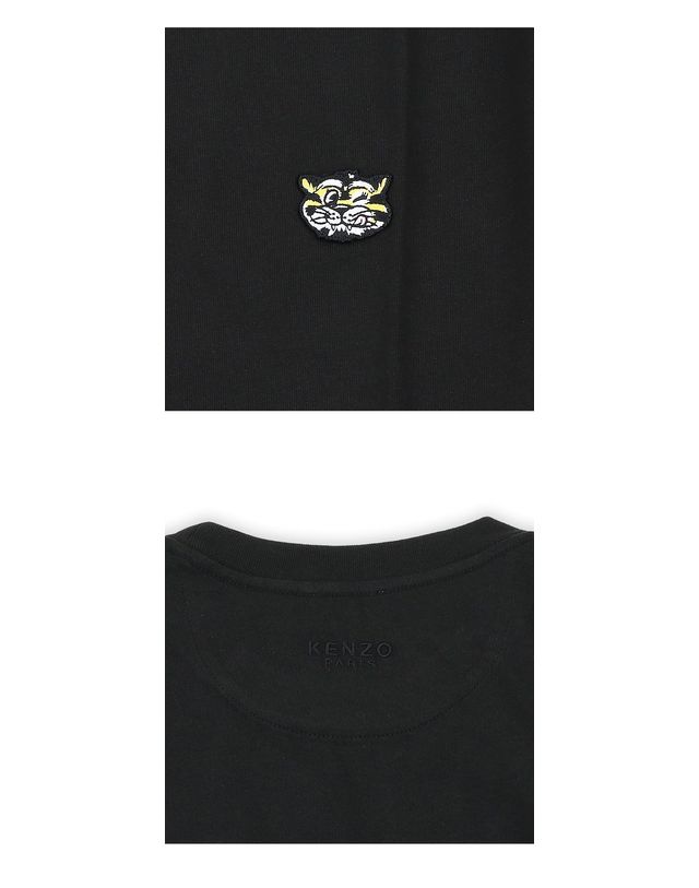 겐조 [명품] 겐조 남성 와일드 타이거 클래식 티셔츠 블랙 FG55TS2054SG 99J 154028695 착용컷