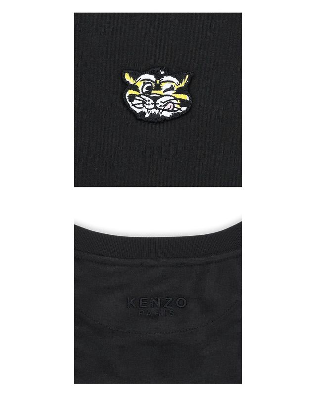 겐조 [명품] 겐조 여성 와일드 타이거 클래식 티셔츠 블랙 FG52TS2164SO 99J 152921274 착용컷