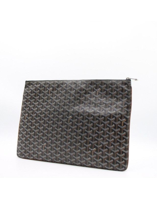 고야드 [중고명품] [중고명품] 고야드 블랙 클러치백 가로 40.5cm 세로 29cm 152895140 착용컷