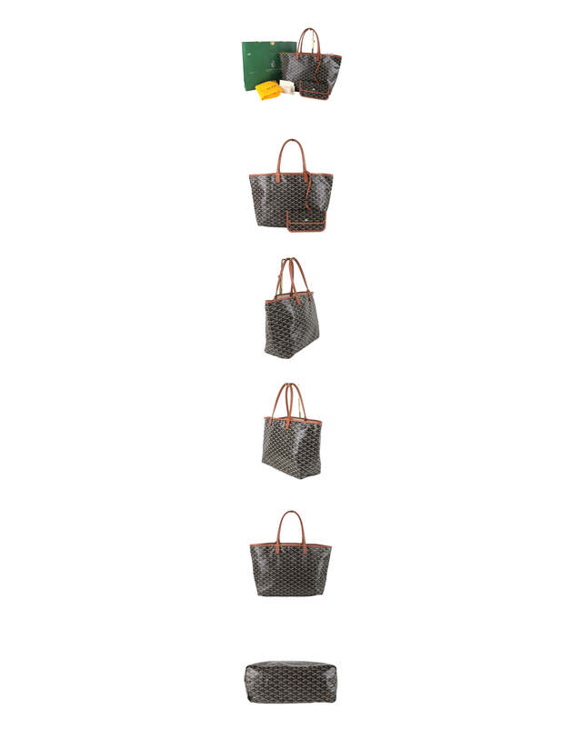 고야드 [중고명품] [중고명품] 고야드 생루이 백 PM 블랙 탄 STLOUIPMLTY01CL03P 158624353 착용컷