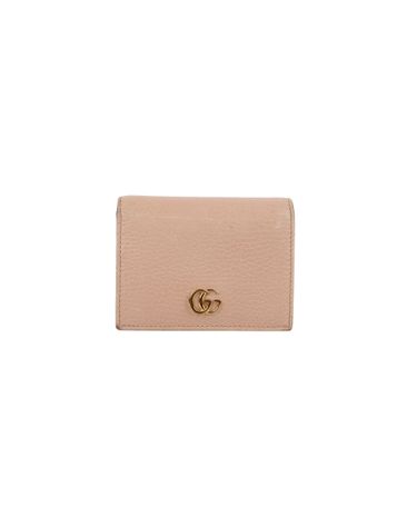 [중고명품] 구찌 GG 마몬트 레더 카드 케이스 지갑 라이트 핑크 456126 CAO0G 5909 83120180