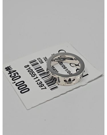 [중고명품] 구찌 X 아디다스 인그레이빙 반지 실버 702764 J8400 0728 128742403