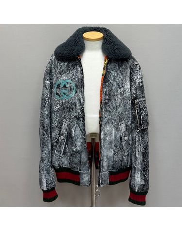 [중고명품] 구찌 고스트 MA-1 봄버 재킷 사이즈 105 160617854
