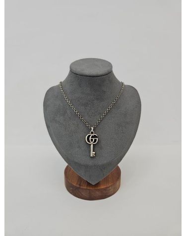 [중고명품] 구찌 더블 G 키 실버 목걸이 627757 J8400 0701 160927877