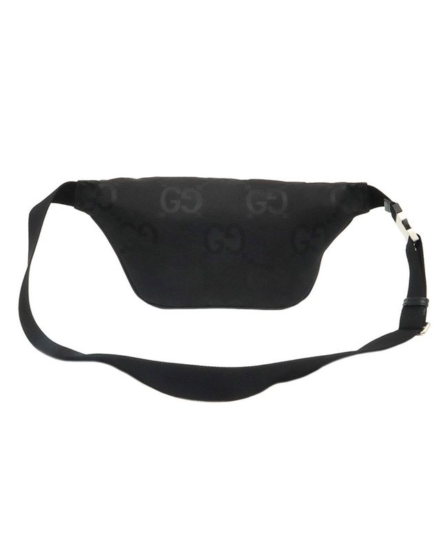 구찌 [중고명품] [중고명품] 구찌 GG 수프림 캔버스 WEB 스트랩 점보 벨트백 블랙 696031 FABRP 1000 103751449 착용컷