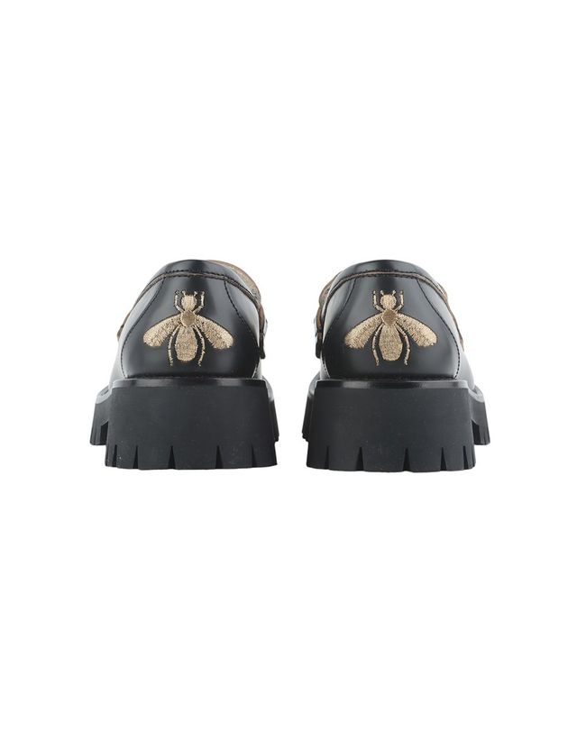 구찌 [중고명품] [중고명품] 구찌 홀스빗 레더 청키 로퍼 블랙 577236 DS800 1000 132575567 착용컷