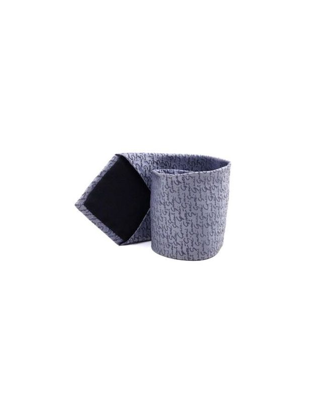 구찌 [중고명품] [중고명품] 구찌 블루 컬러 이니셜 레터링 로고 실크 넥타이 사이즈 9.5cm x 150cm 158733643 착용컷