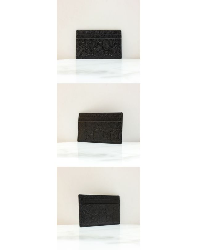 구찌 [중고명품] [중고명품] 구찌 남성 임프린트 카드케이스 블랙 그레인드 카프스킨 835151 AAE51 1000 156778617 착용컷