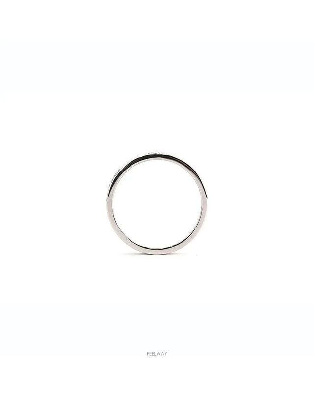 구찌 [중고명품] [중고명품] 구찌 아이콘 밴드 하트링 18K 화이트골드 75683752 착용컷