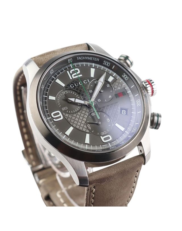 구찌 [중고명품] [중고명품] 구찌 G-타임리스 크로노그래프 남성용 시계 160406903 착용컷