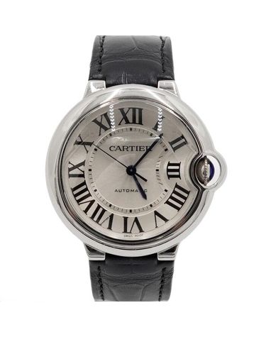 [중고명품] 까르띠에 발롱 블루 드 워치 36mm 오토매틱 가죽밴드 시계 W69017Z4 159019648