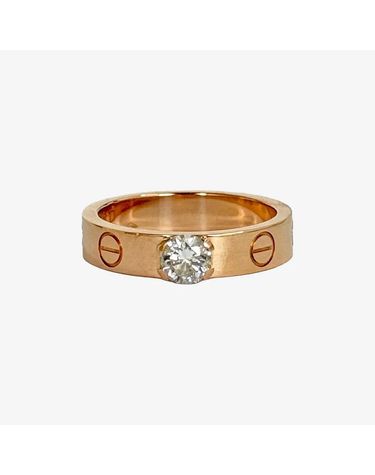 [중고명품] 까르띠에 러브 솔리테어 0.41ct 다이아 반지 158437892