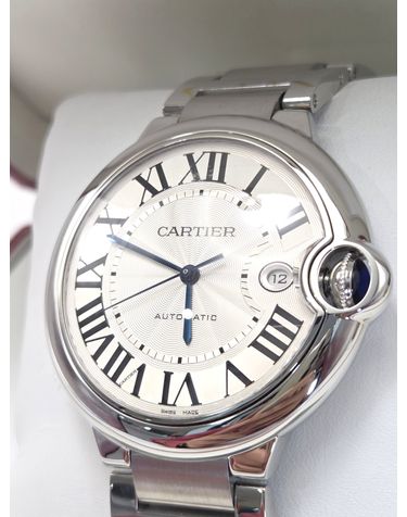 [중고명품] 까르띠에 발롱블루 42MM 오토매틱 스틸 남성용 시계 전시상품급 w69012z4 162109444