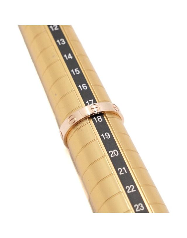 까르띠에 [중고명품] [중고명품] 까르띠에 스몰 러브링 반지 18호 18K 로즈 골드 157914259 착용컷