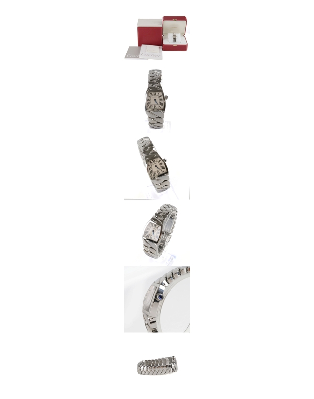까르띠에 [중고명품] [중고명품] 까르띠에 라도냐 쿼츠 여성시계 22MM 159247883 착용컷