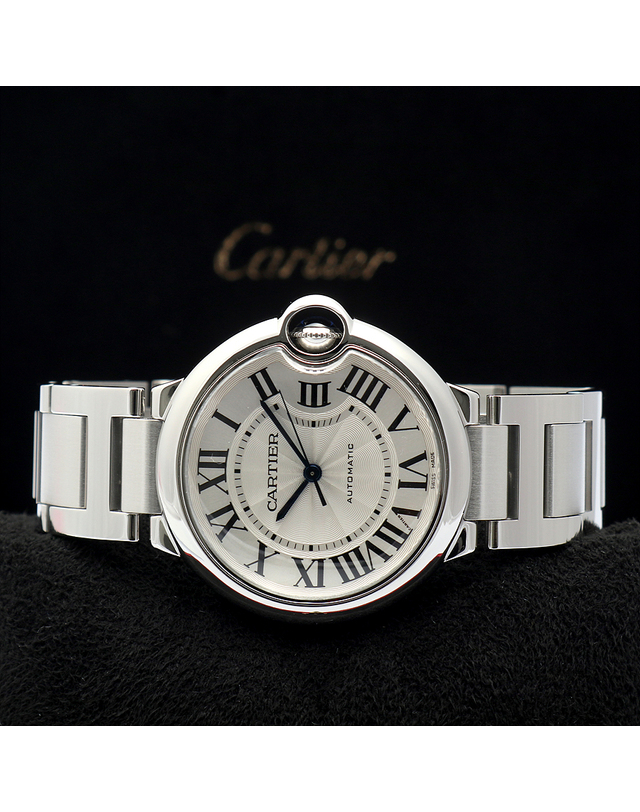 까르띠에 [중고명품] [중고명품] 까르띠에 발롱블루 36MM 오토매틱 시계 W6920046 159539681 착용컷