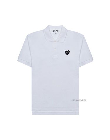 [명품] 꼼데가르송 블랙 하트 와펜 카라 티셔츠 남여공용 AX T066 051 2 138891784