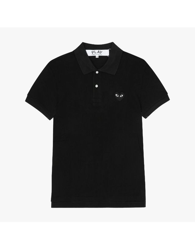 꼼데가르송 [명품] 꼼데가르송 블랙 하트 와펜 카라 티셔츠 남여공용 AX T066 051 1 144598647 착용컷