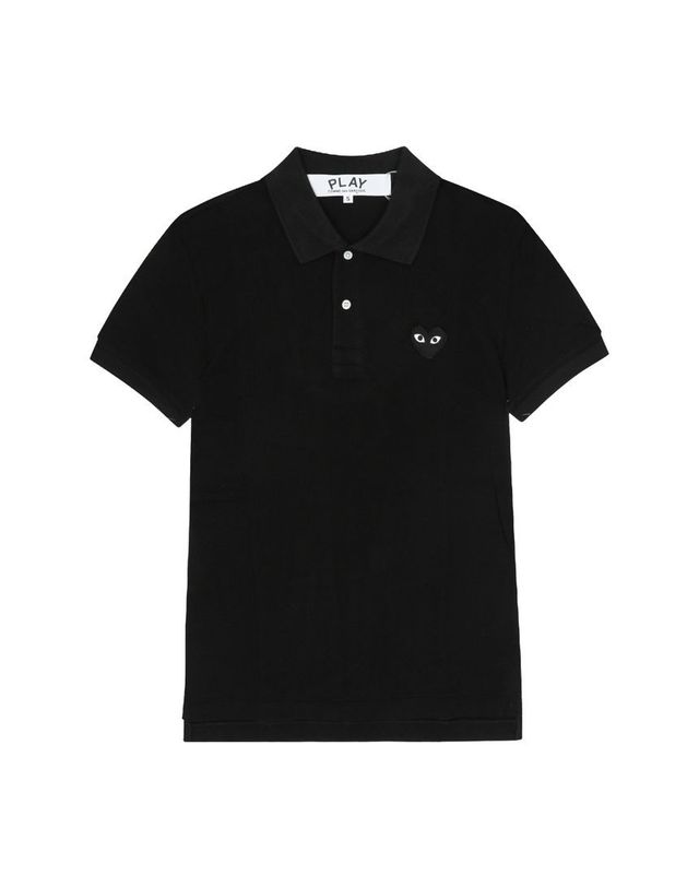 꼼데가르송 [명품] 꼼데가르송 블랙 하트 와펜 카라 티셔츠 남여공용 AX T066 051 1 151104211 착용컷