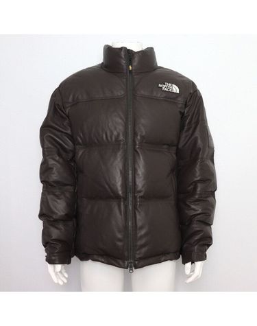 [중고명품] 노스페이스 화이트 라벨 레더 눕시 다운 자켓 다크 브라운 NJ1DP57K 152898799