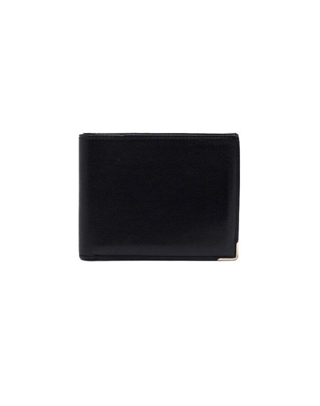 던힐 [중고명품] [중고명품] 던힐 블랙 레더 은장 반지갑 가로 11CM 세로 8.5CM 152316413 착용컷