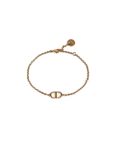 [중고명품] 디올 브레이슬릿 골드 메탈 체인 155076245