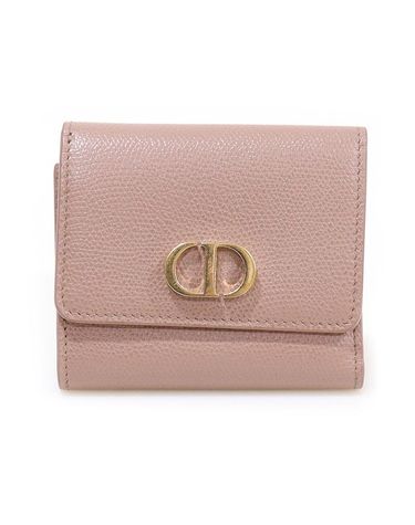 [중고명품] 디올 베이지 카프스킨 반지갑 사이즈 10cm 156799197