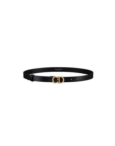 [명품] 디올 블랙 송아지 가죽 벨트 20mm B0445CWGH M900 138229233